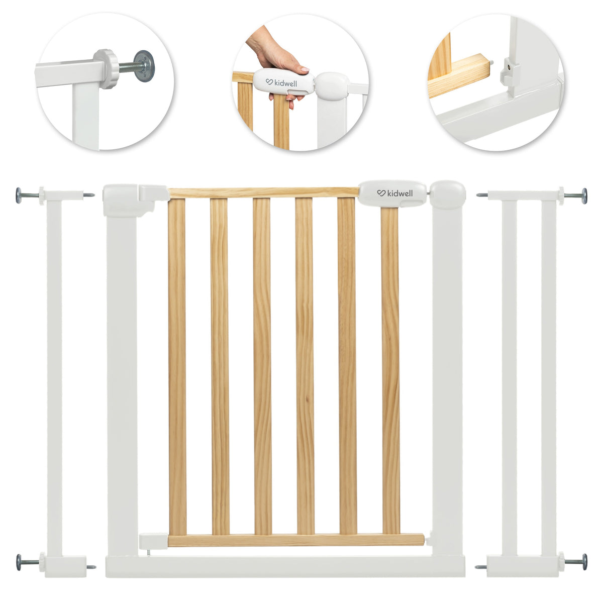 SECURITY GATE EXTENSION BARRIER for door stairs Kidwell 74-105cm