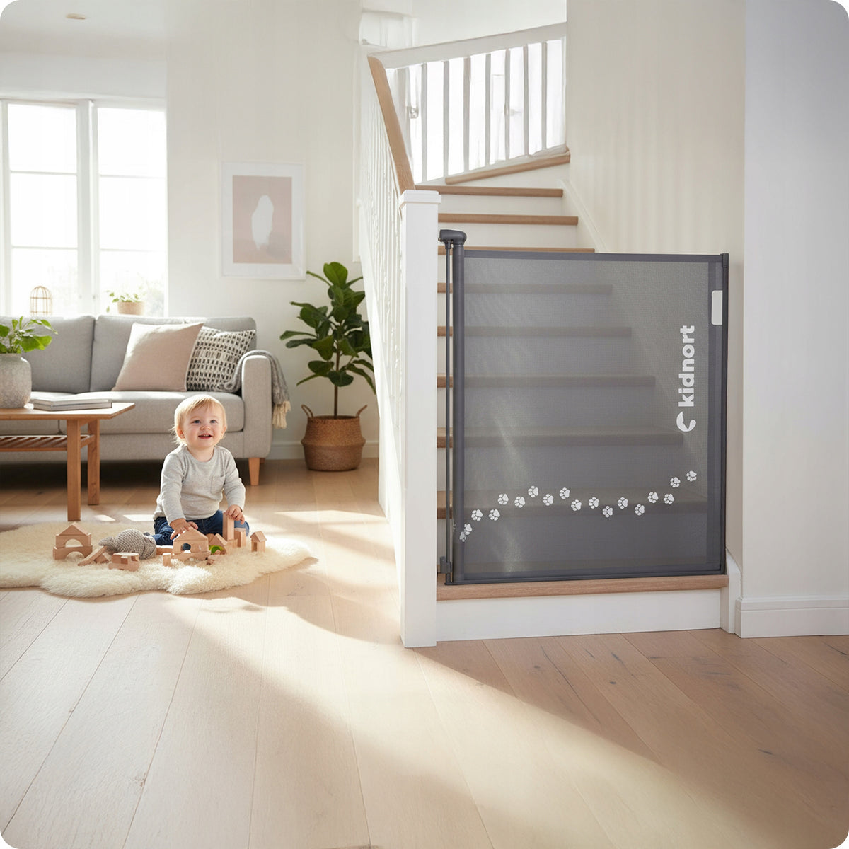 SECURITY GATE, PROTECTIVE FOR STAIRS, DOORS UP TO 140 CM BLACK Manufacturer code DD-010957