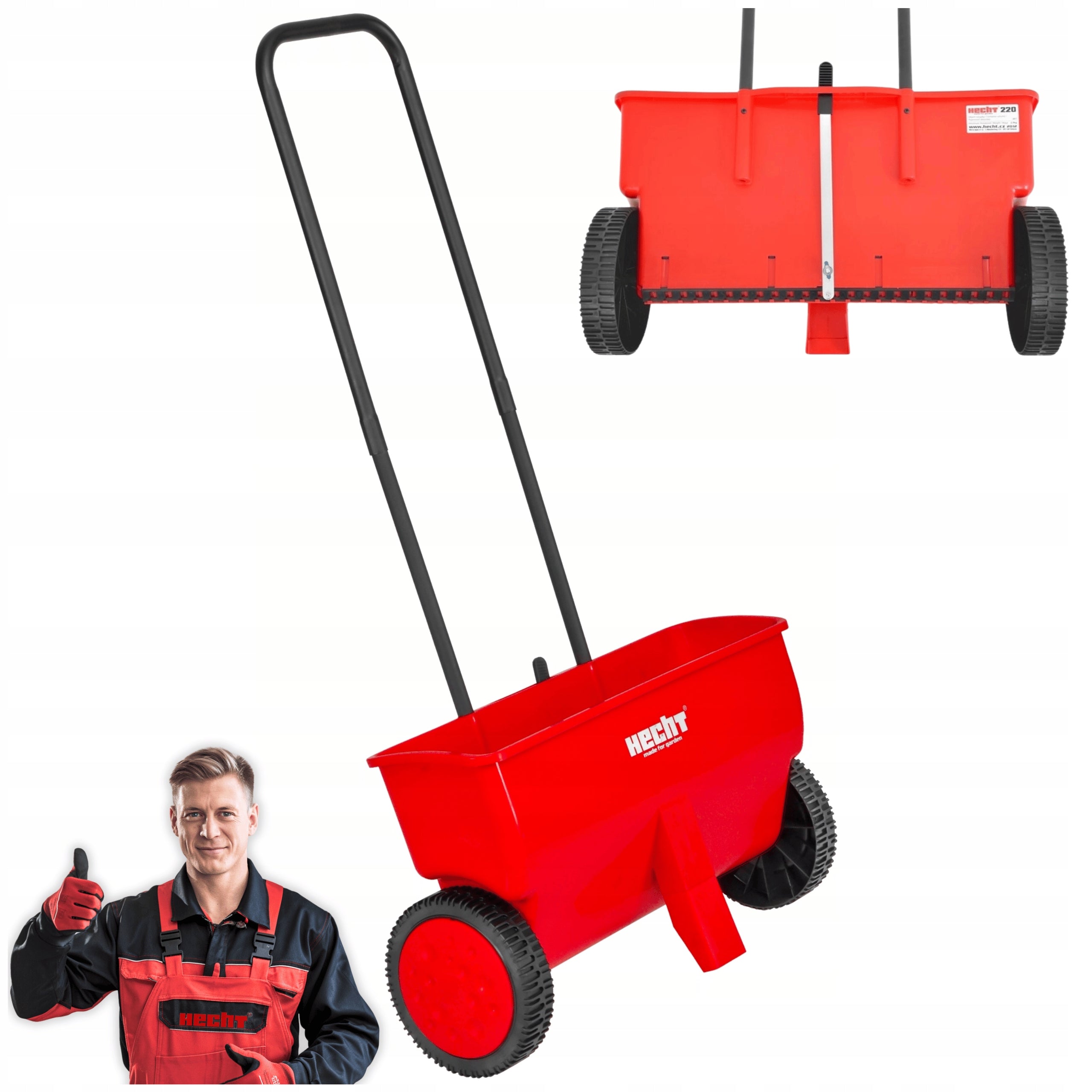 SEED DRILL SALT SEED SPREADER HECHT 220 SPREAD ADJUSTMENT 20L