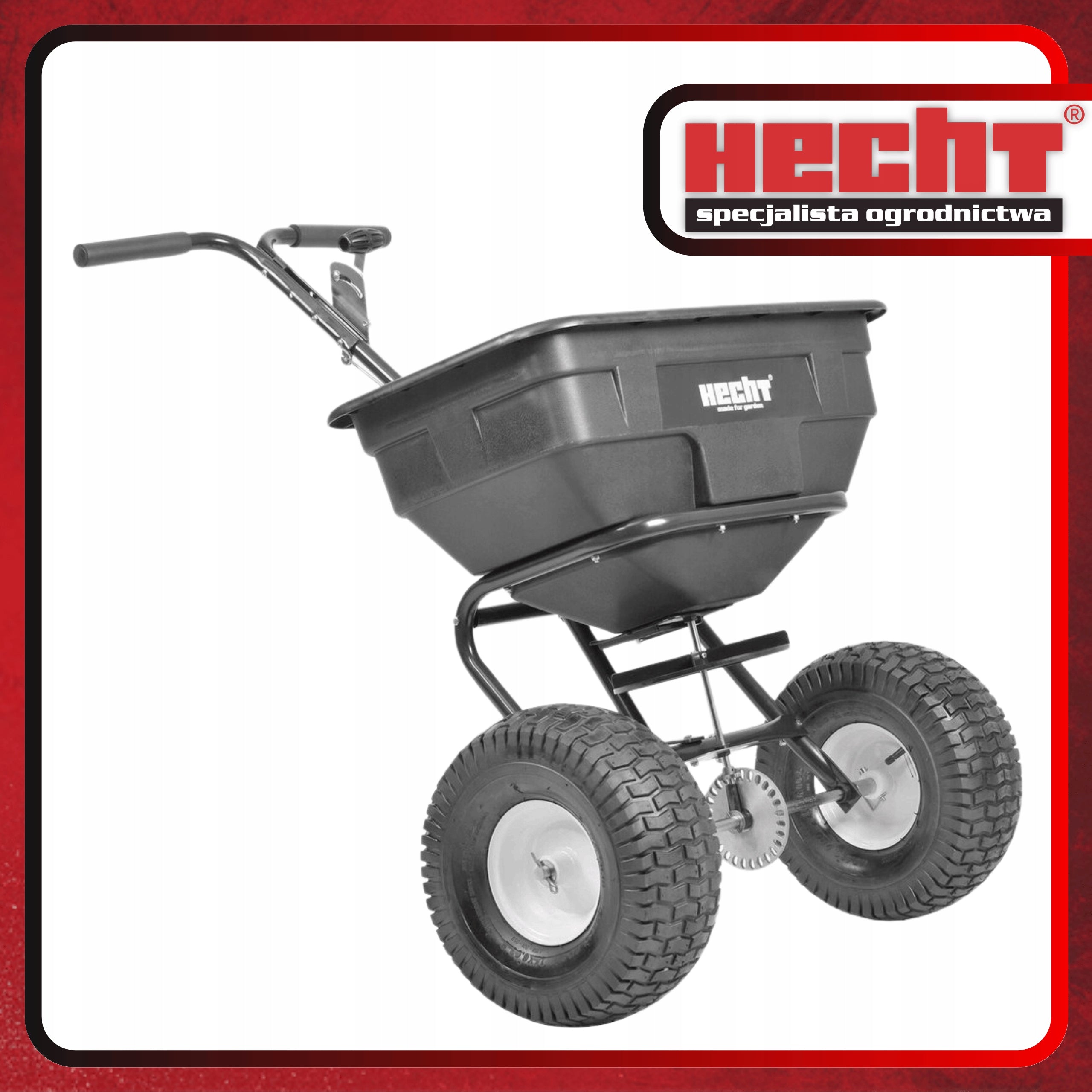 SEED DRILL SALT SEED SPREADER HECHT 256 SPREAD ADJUSTMENT 60L Brand Hecht