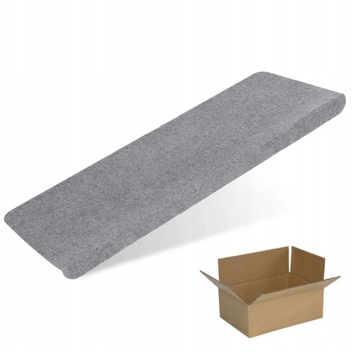 SELF-ADHESIVE STAIRCAPS, GRAY, SET OF 15