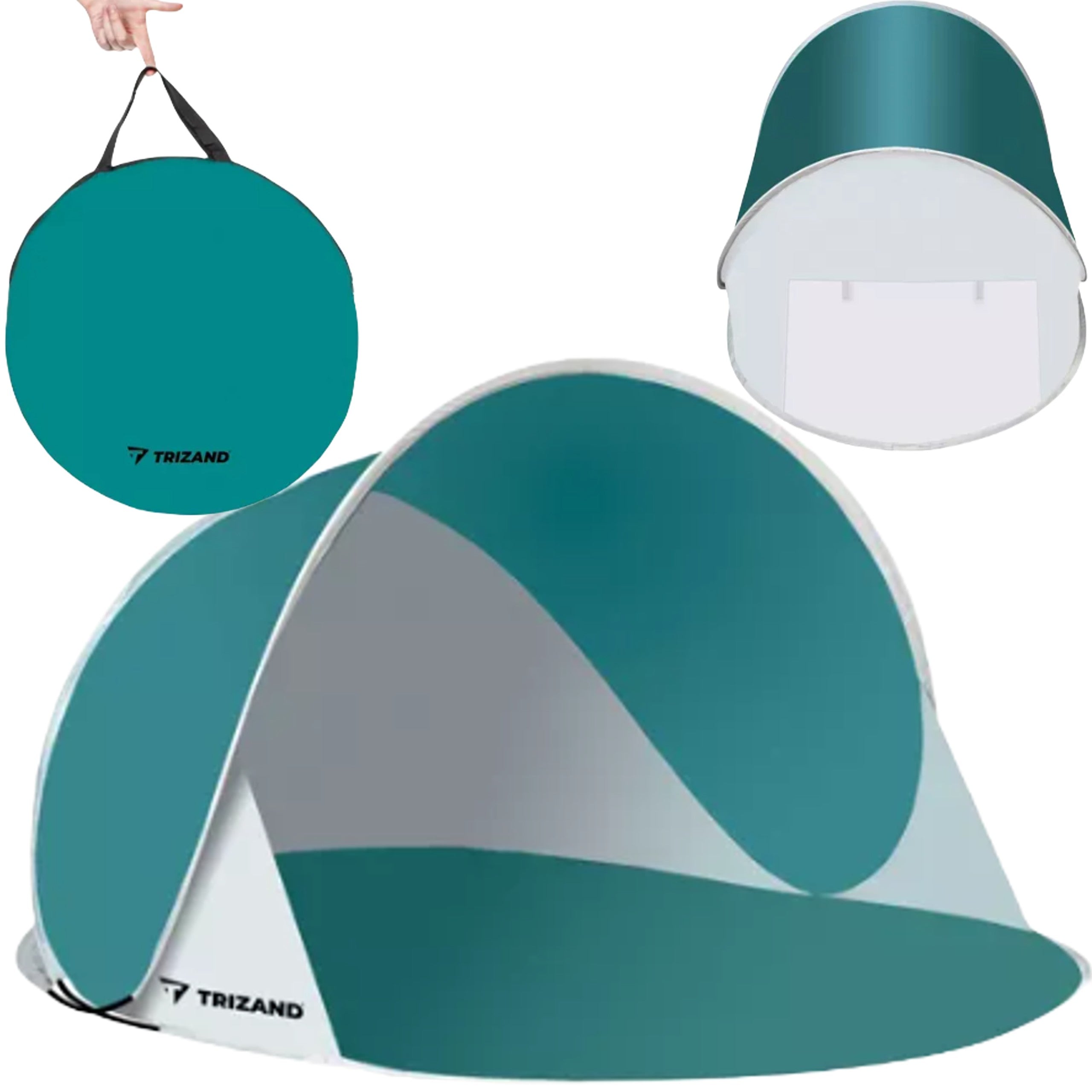 SELF-FOLDING BEACH TENT LARGE SCREEN 190x120 FOR BEACHES TO THE GARDEN