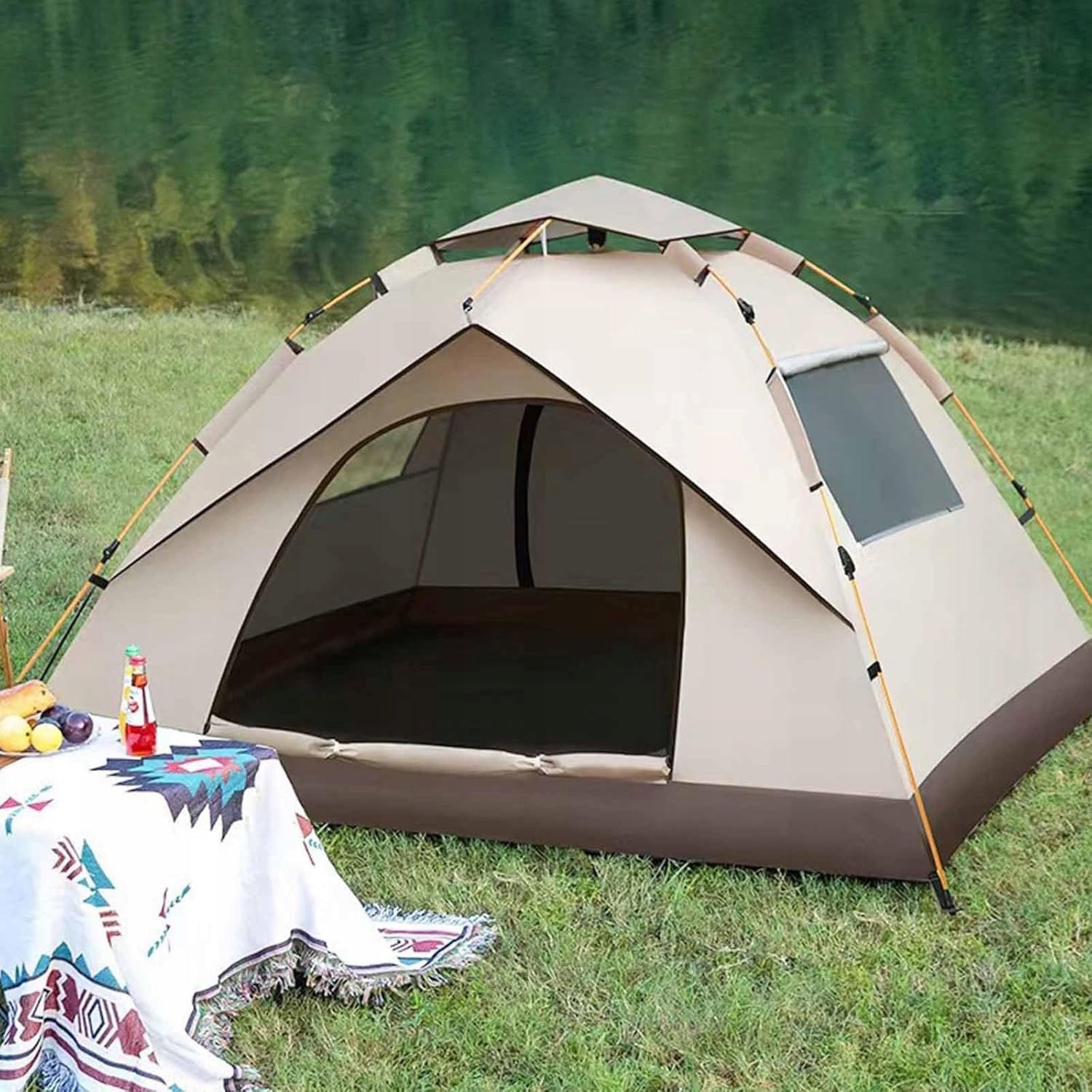 SELF-FOLDING TENT AUTOMATIC 2-3 PERSONS FOR CAMPING, HIKING Brand no brand