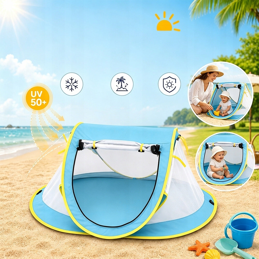 SELF-FOLDING TENT PORTABLE UV 50+ BREATHABLE FOR BABIES CHILDREN Packaging status original