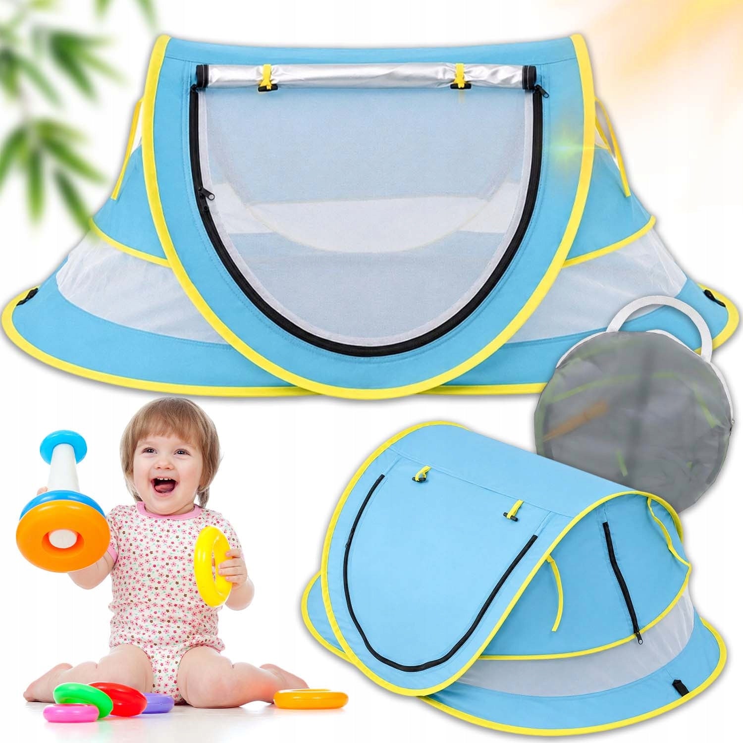 SELF-FOLDING TENT PORTABLE UV 50+ BREATHABLE FOR BABIES CHILDREN