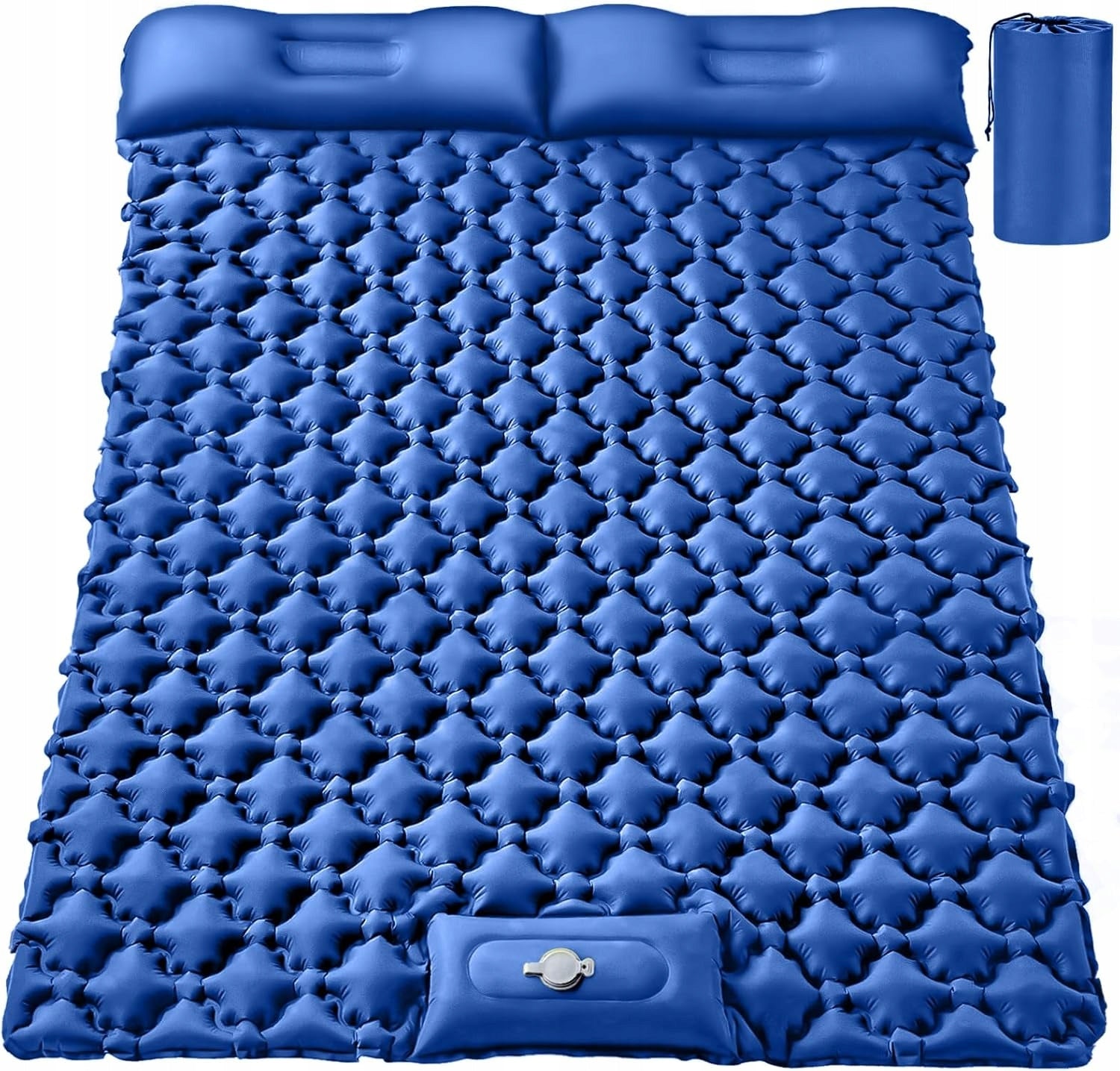 SELF-INFLATING DOUBLE MATTRESS 200*120CM WITH PILLOW FOR CAMPING, TRAVEL Brand no brand