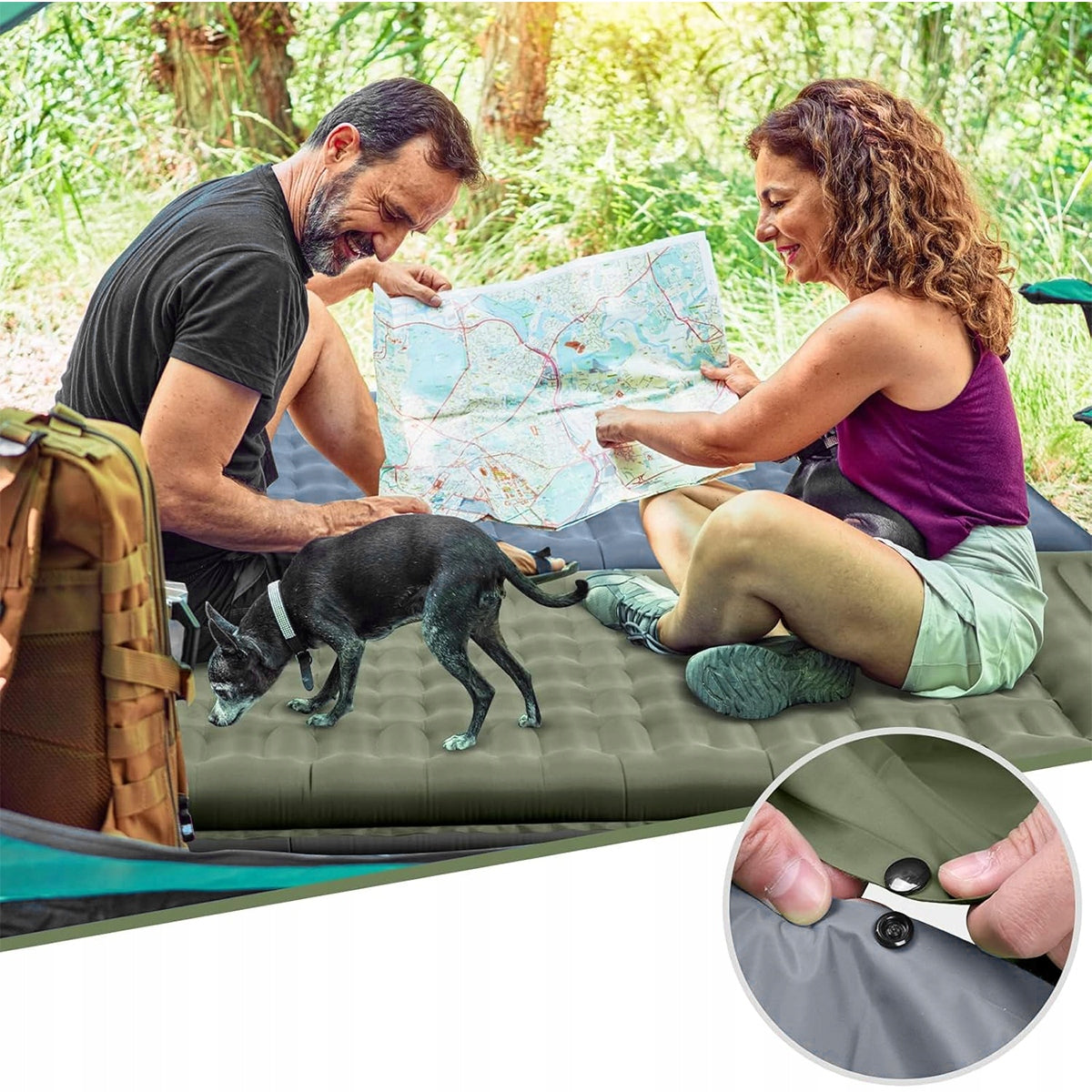 SELF-INFLATING MAT KARIMATA 195cm WITH CUSHION MATTRESS LIGHT SELF-INFLATING Manufacturer code 4069428032273