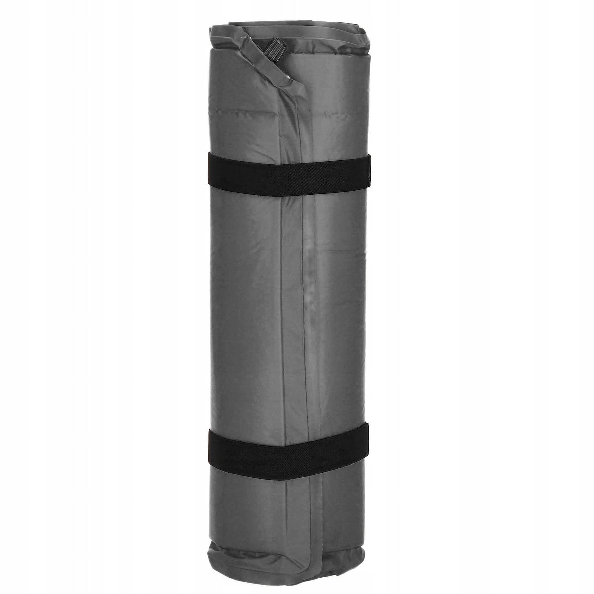 SELF-INFLATING MAT MATTRESS 180x50cm SOFT GRAY THICK WITH MATTRESS COVER Packaging status original