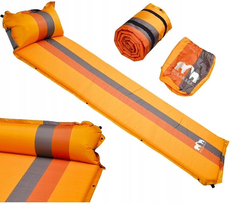 SELF-INFLATING MAT WITH PILLOW MATTRESS camping mat UNDER TENT CAMPING