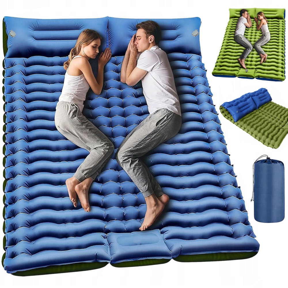 SELF-INFLATING MATTRESS CAMPING TWO-PERSON BUILT-IN PUMP