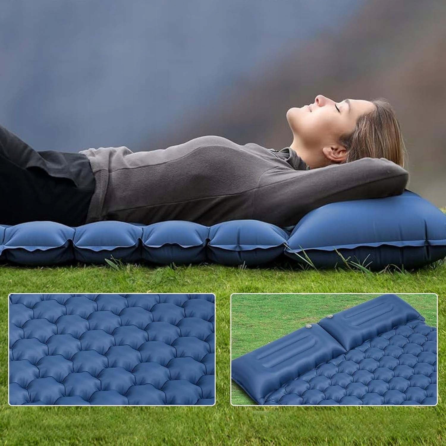 SELF-INFLATING MATTRESS DOUBLE TOURIST ULTRALIGHT BUILT-IN PUMP Brand no brand
