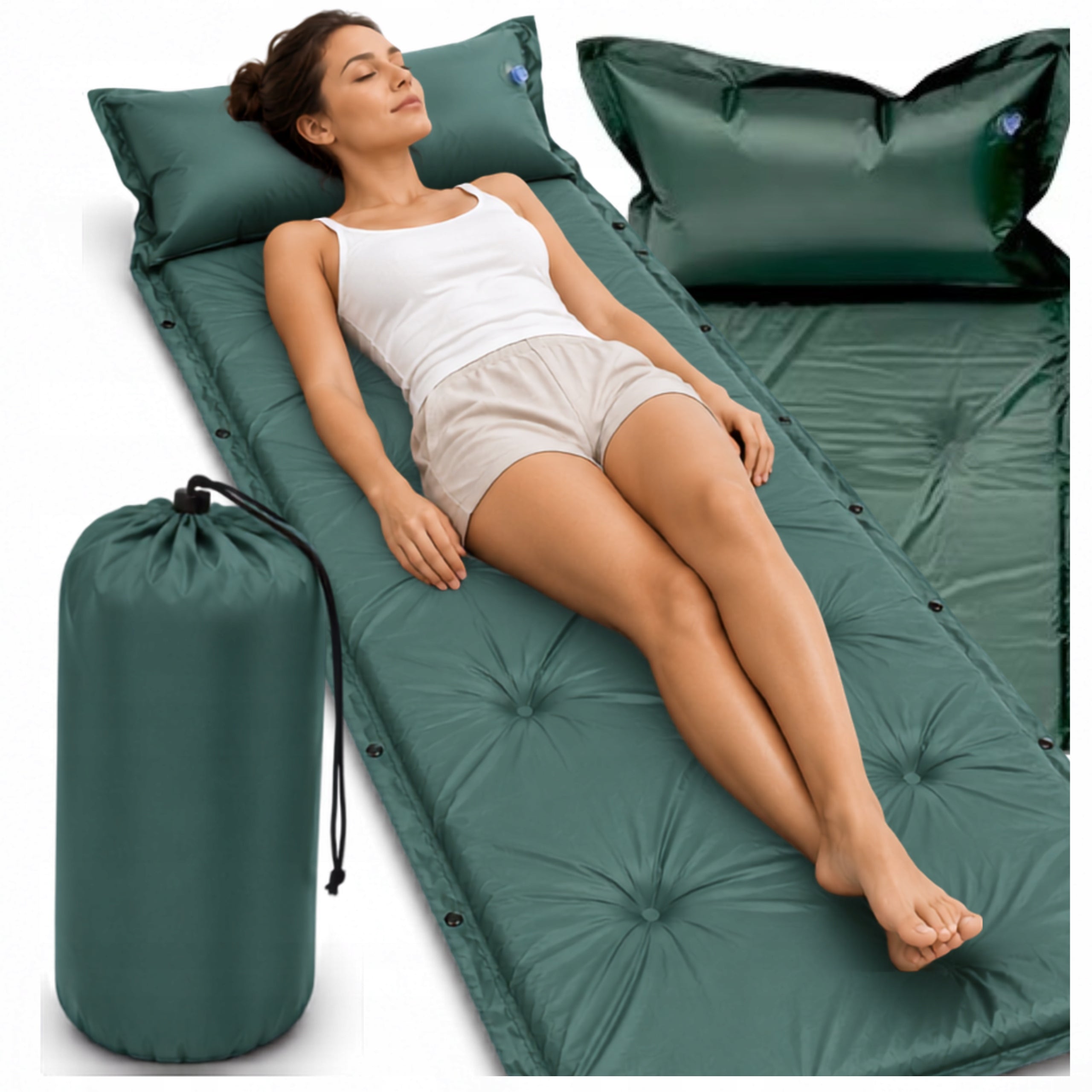 SELF-INFLATING MATTRESS SINGLE PERSON TOURIST INFLATABLE PUMP COVER