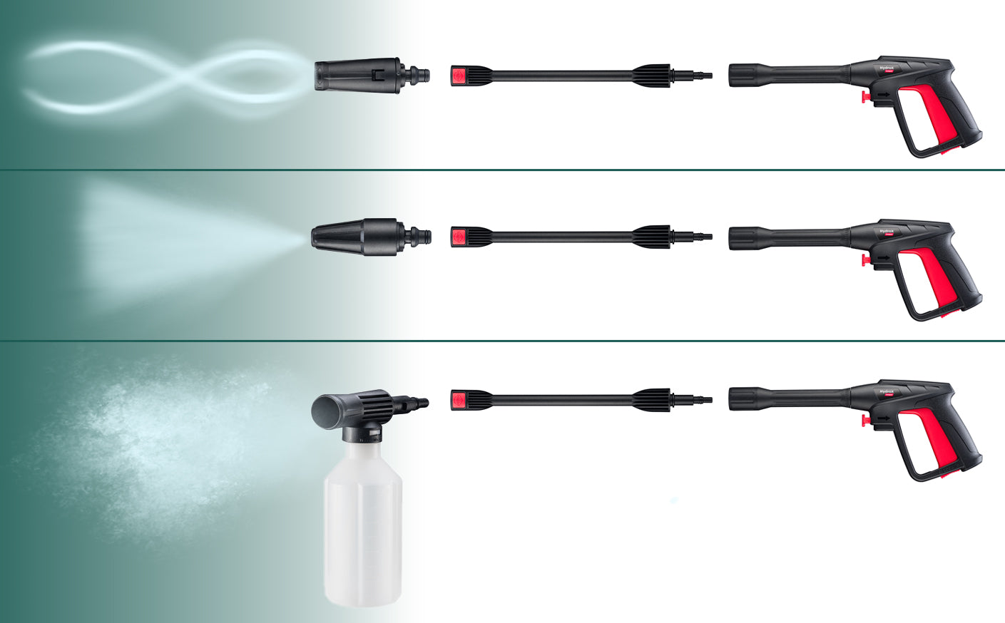 SELF-SUCTION PRESSURE WASHER POWERFUL PUMP 2000W TURBO NOZZLE L6 RETRACTOR SET Operating pressure 150 bar