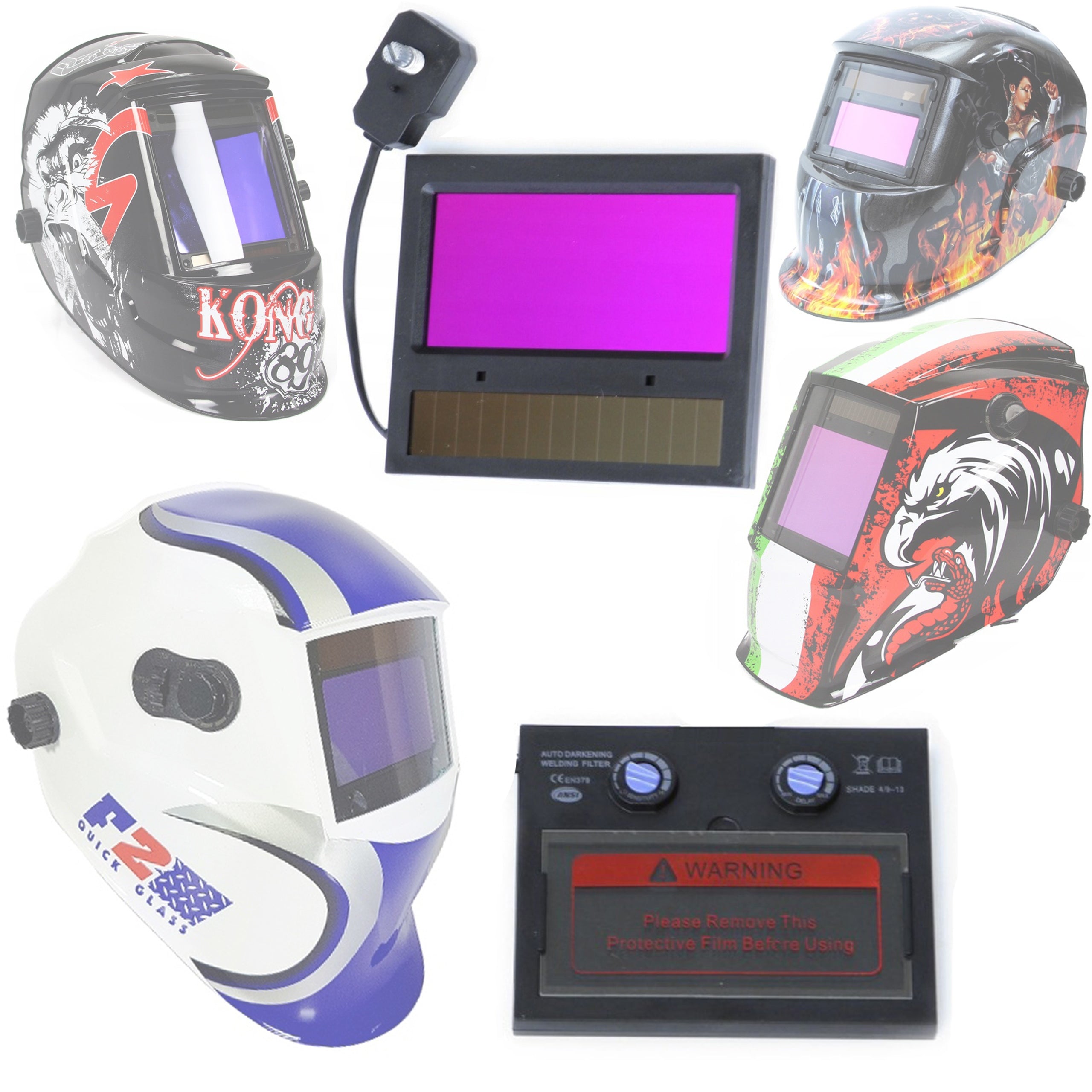 SELF-TINTING FILTER WELDING VISOR MASK