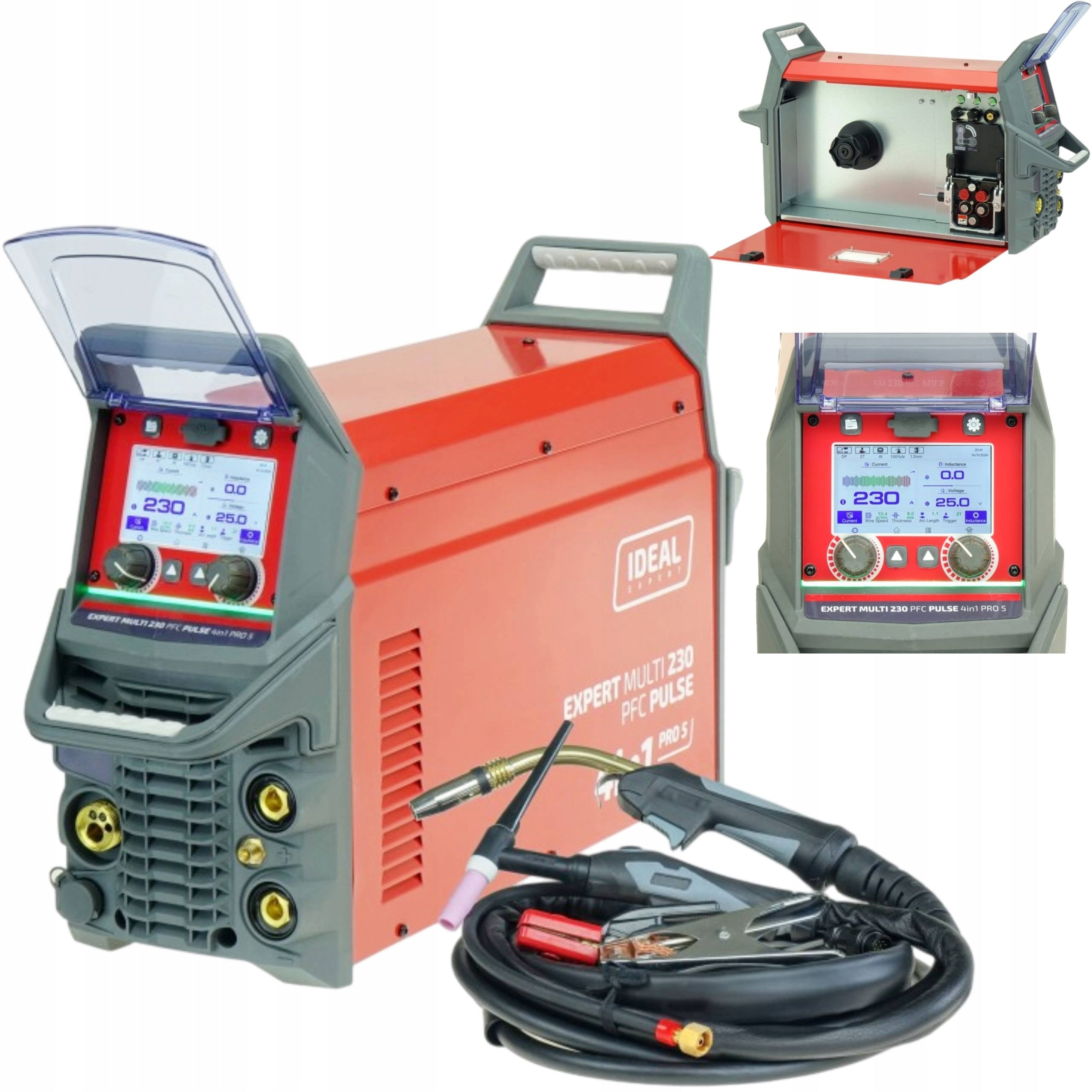 SEMI-AUTOMAT Inverter Migomat EXPERT MULTI 230 PULSE 4in1 TIG soldering