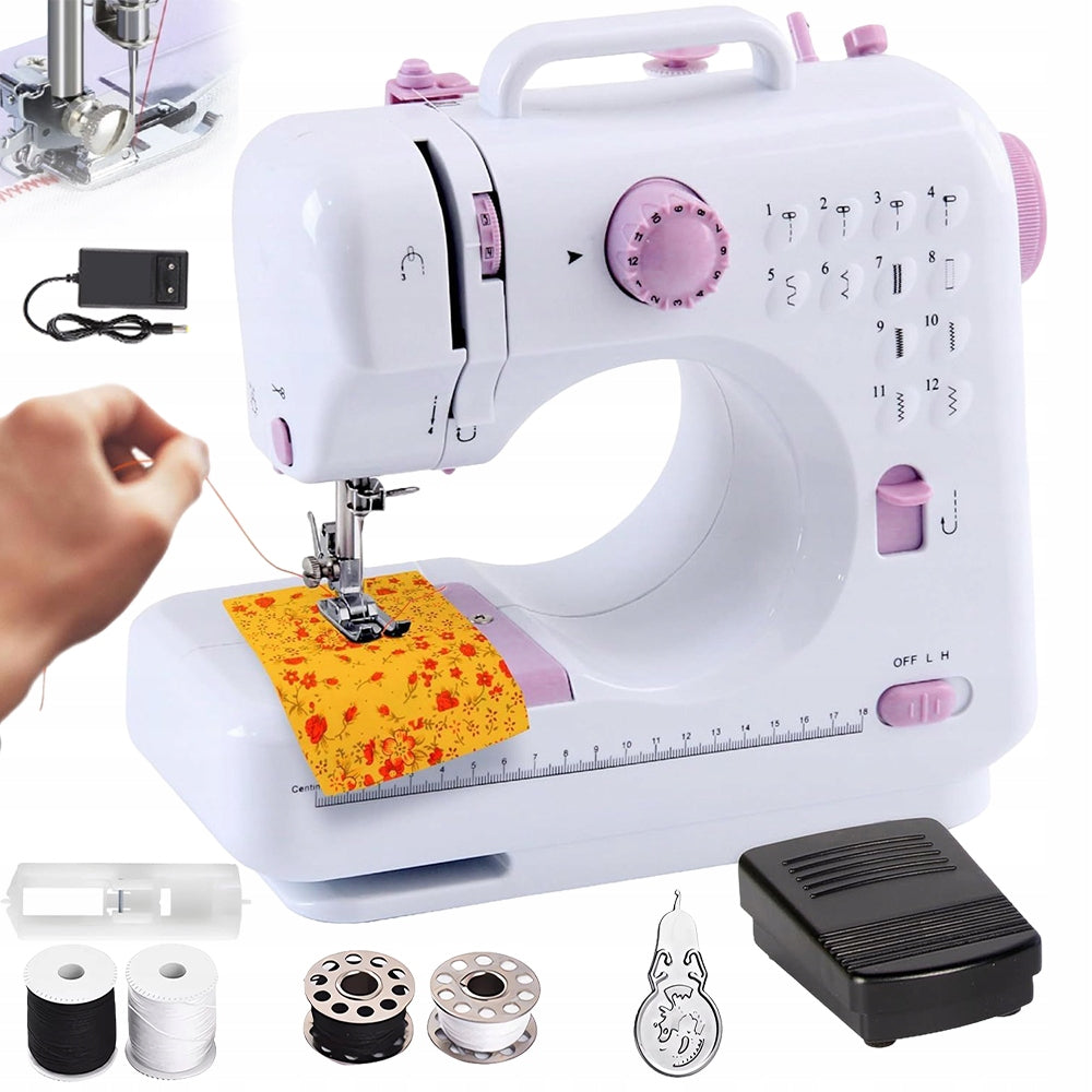 SEMI-AUTOMATIC SEWING MACHINE 12 STITCHES LED BACKLIGHT Packaging status original