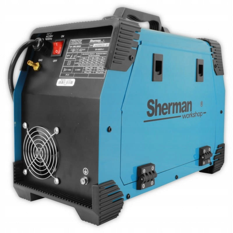 SEMI-AUTOMATIC WELDING MACHINE SHERMAN MIG 200 HD MMA TIG 200A 230V 3IN1 Packaging status original