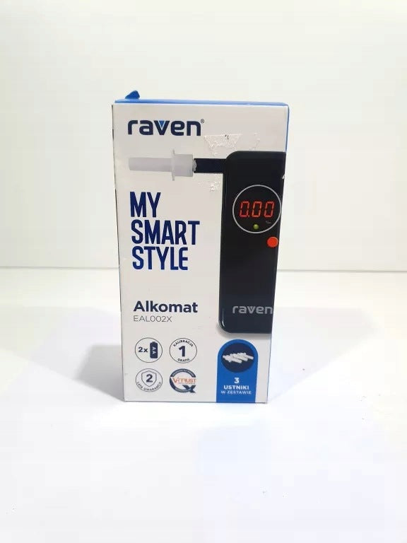 SEMICONDUCTOR BREATHALYZER RAVEN EAL002X 3 MOUTHPIECES Brand Raven
