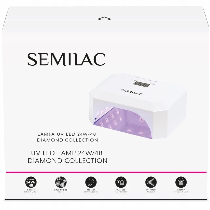 SEMILAC Diamond UV LED 24/48 Nail Lamp for 24W 48W Gel Hybrids