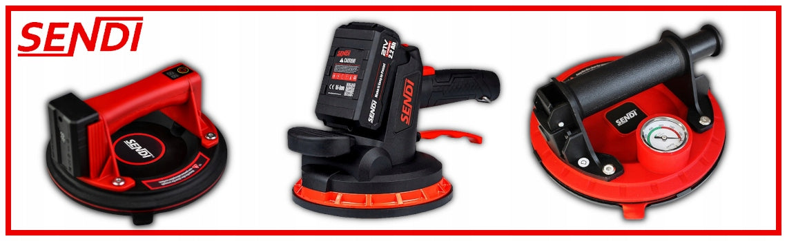 SENDI SC-20 Vacuum suction cup with pressure gauge 75kg Batteries included no