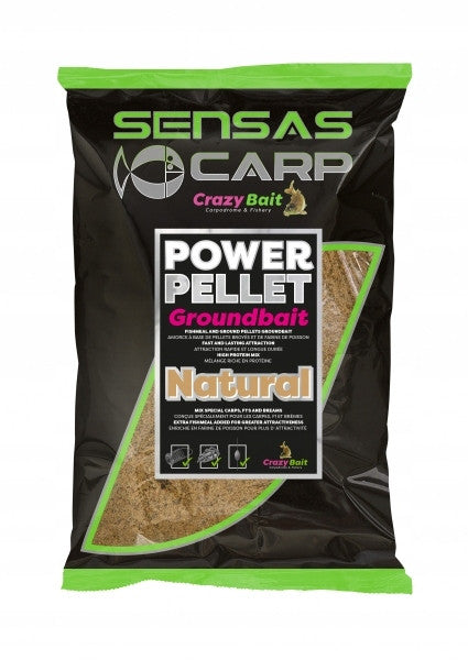 SENSAS POWER PELLET Groundbait Natural 2kg