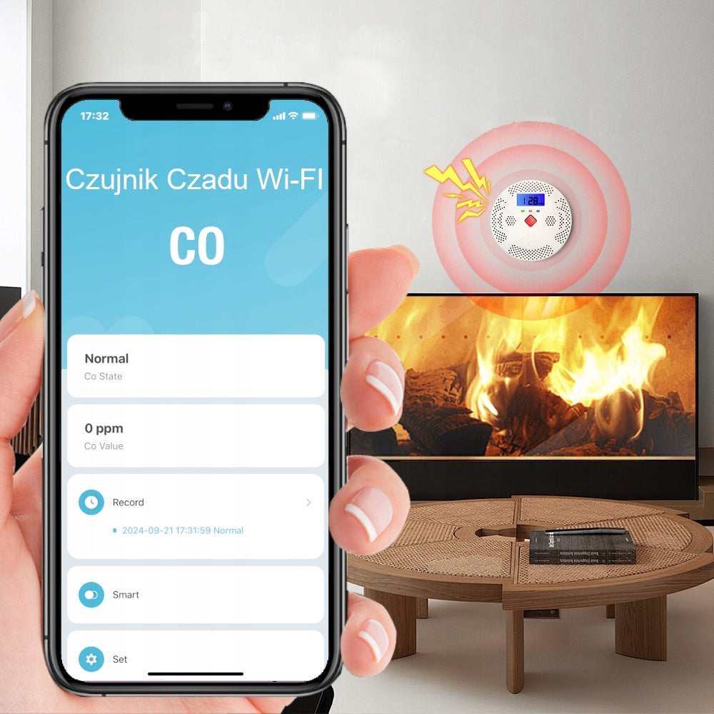 SENSOR CARBON MONOXIDE DETECTOR CO TUYA WIFI CERTIFIED DETECTOR Brand Eurolook