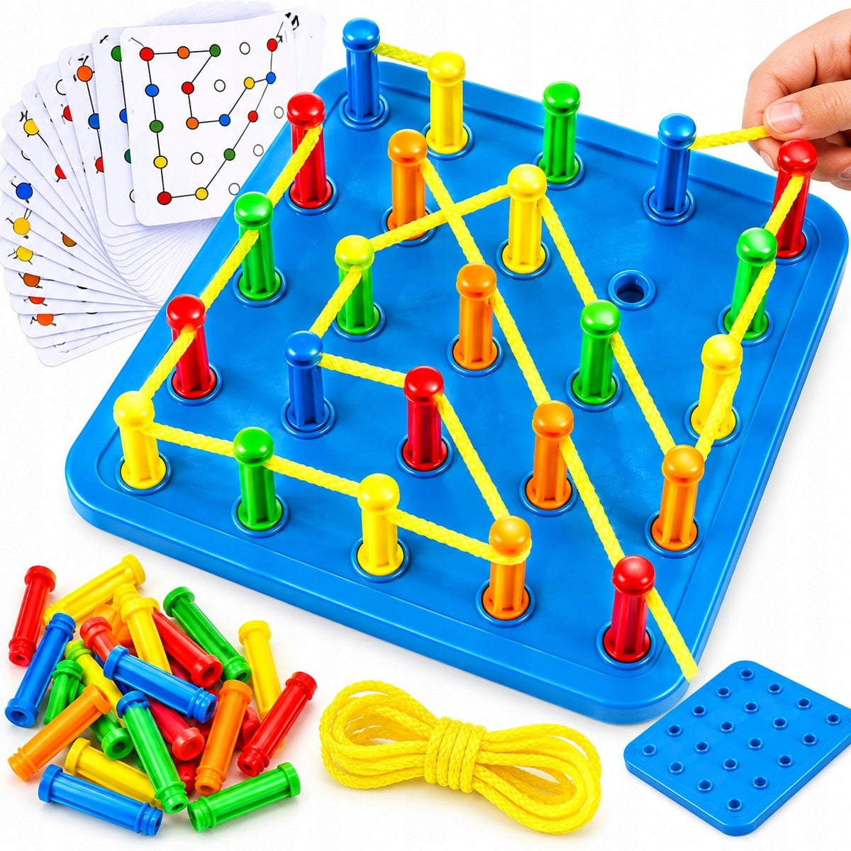 SENSORY ARCADE GAME THREAD CARD ROPE PUZZLE GAME MONTESSORI
