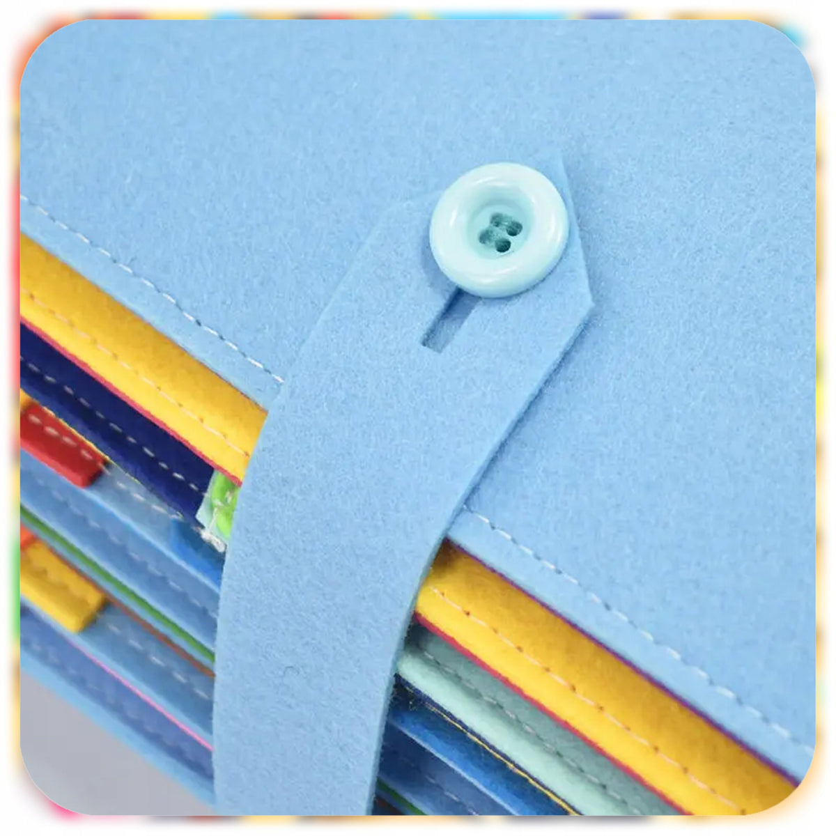 SENSORY BOOK FELT MONTESSORI CHILDREN'S BOOK WITH VELCRO Manufacturer code 007515