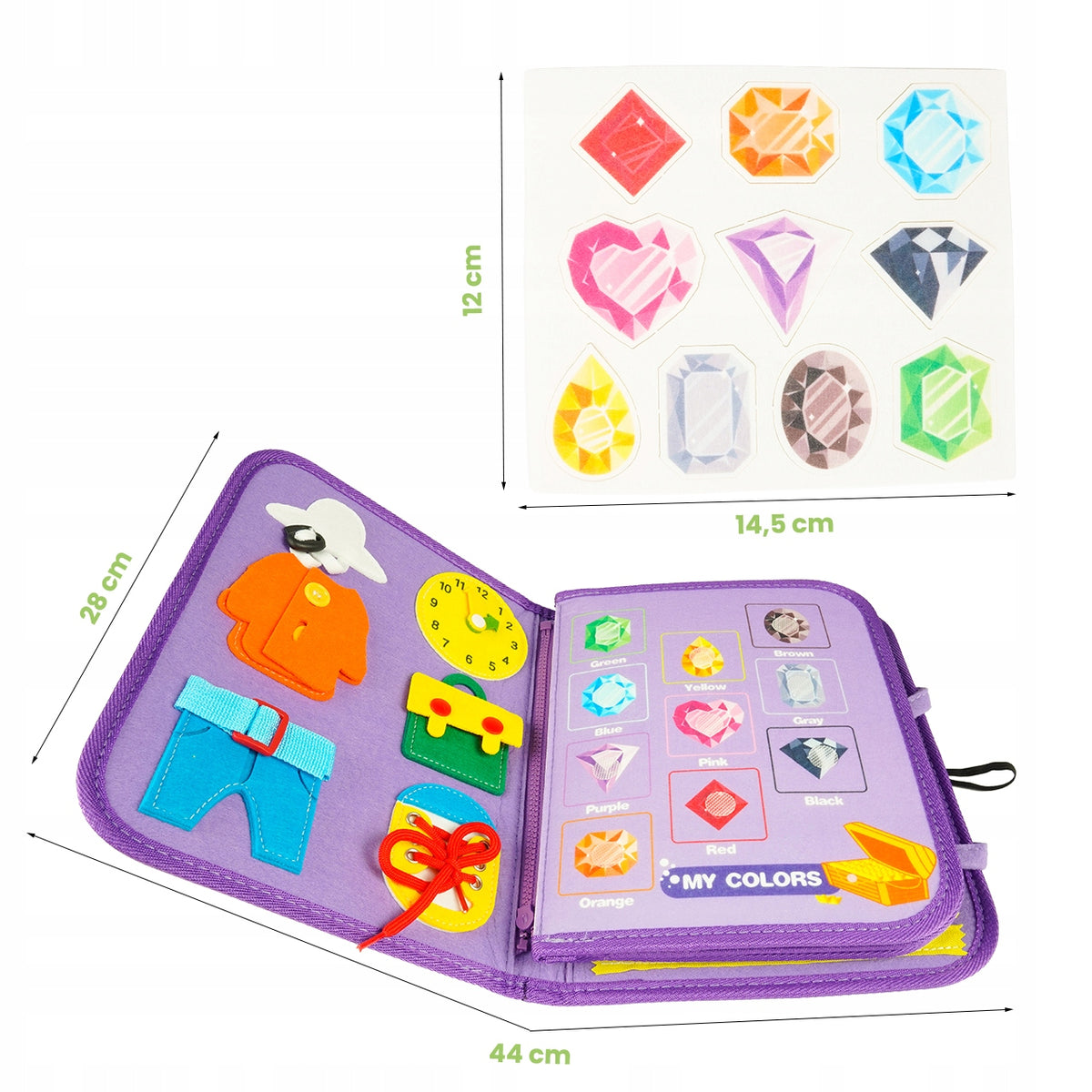 SENSORY BOOK FELT MONTESSORI QUIET BOOK QUIET 3D BOOK Manufacturer code 113913