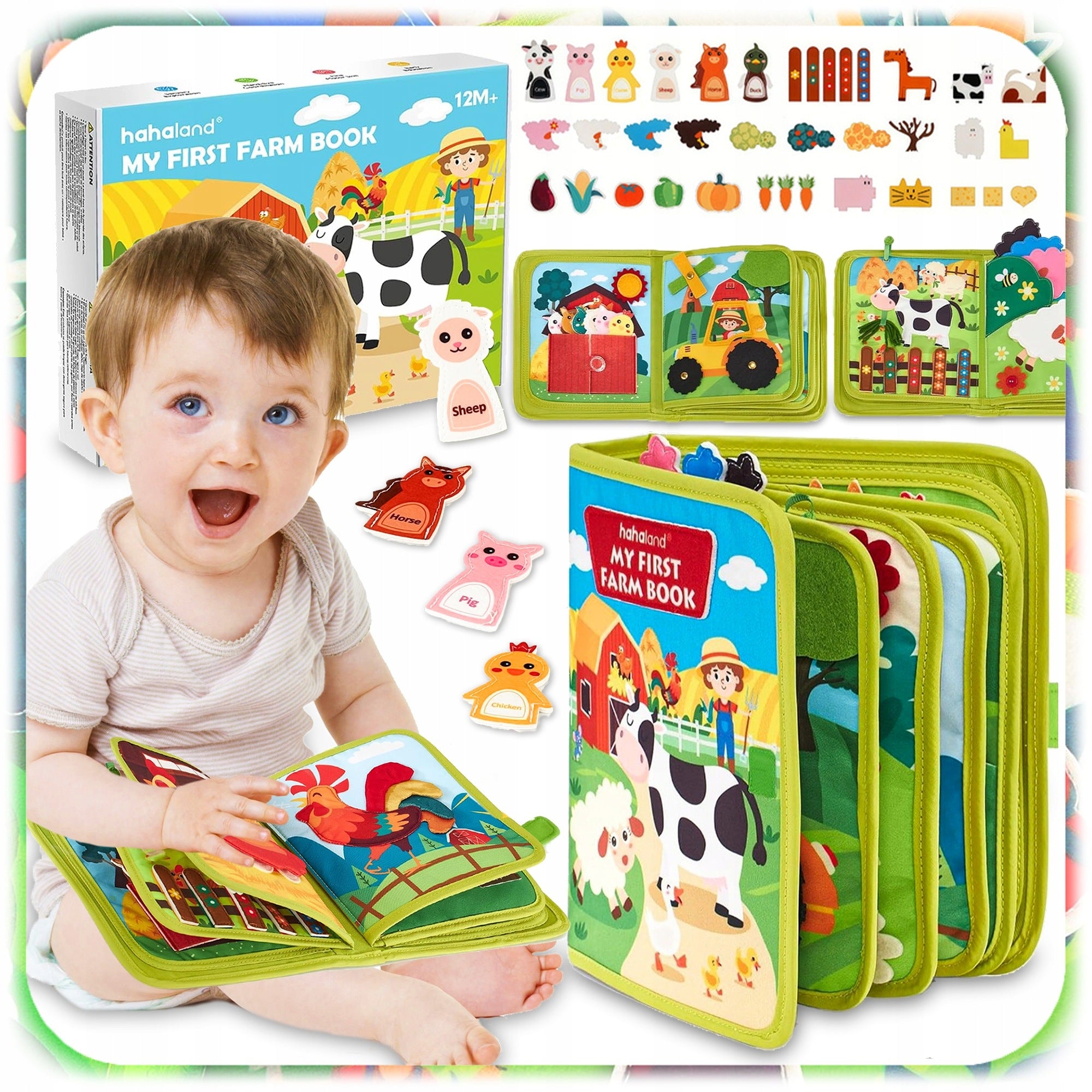 SENSORY BOOK IN THE COUNTRYSIDE MONTESSORI 3D EDUCATIONAL TACTILE FOR CHILDREN Packaging status original
