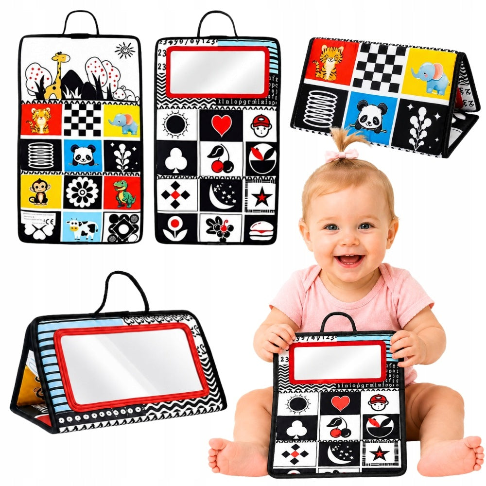 SENSORY BOOK for babies ideal educational toy mirror