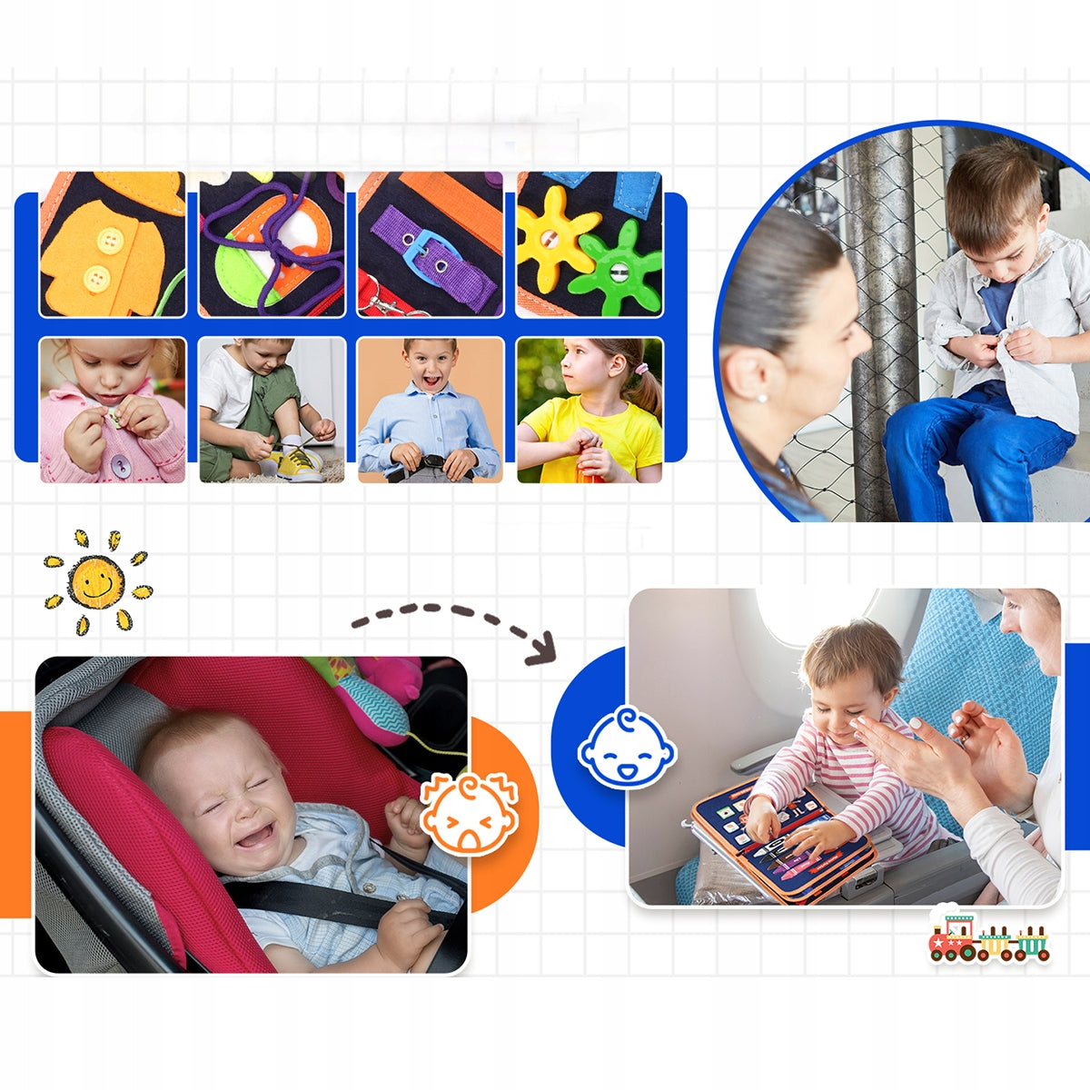 SENSORY CHILDREN'S BOOK FARM ANIMALS WITH VELCRO Brand no brand