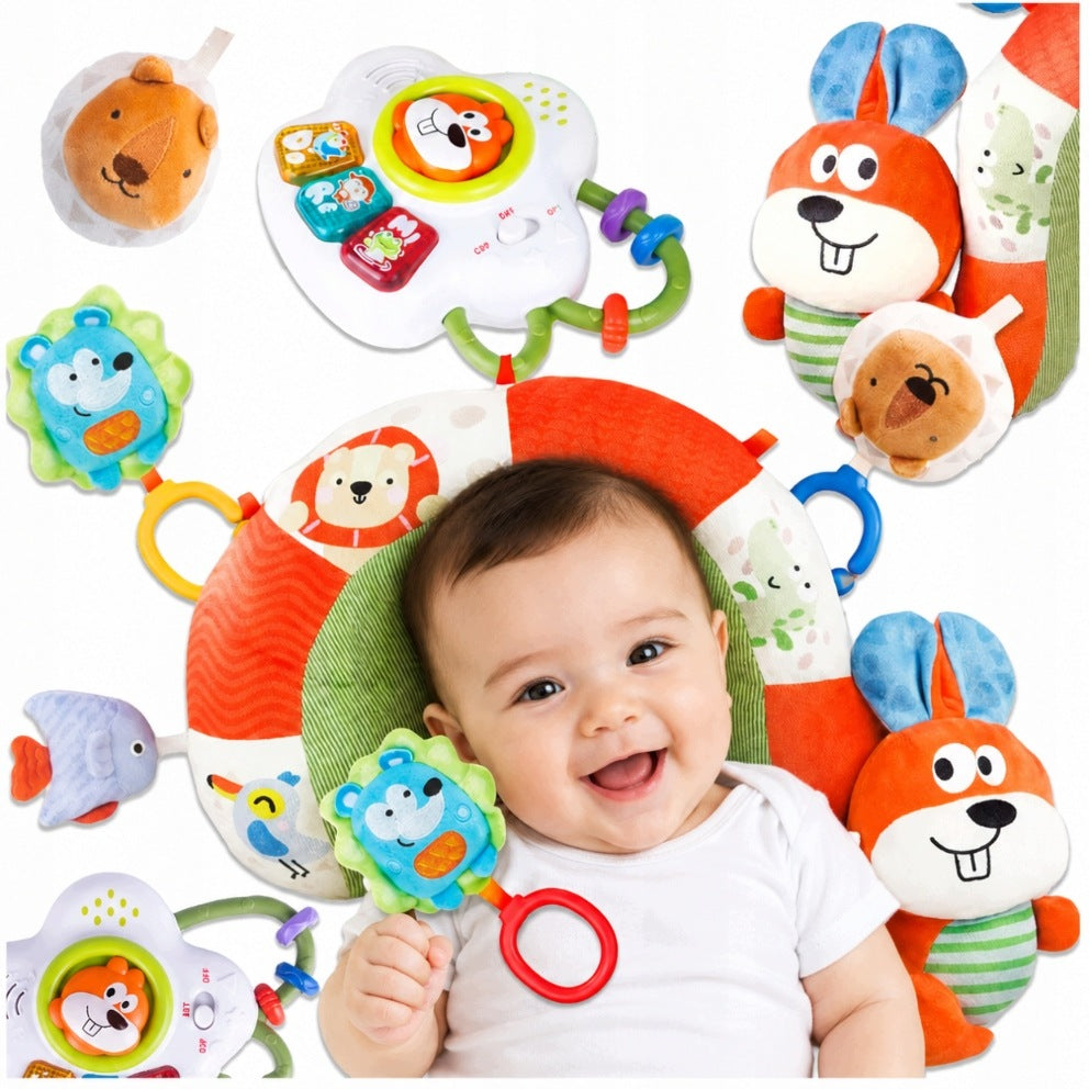 SENSORY CUSHION FOR LEARNING TO SIT FOR BABIES SQUIRREL SOUND 3M+