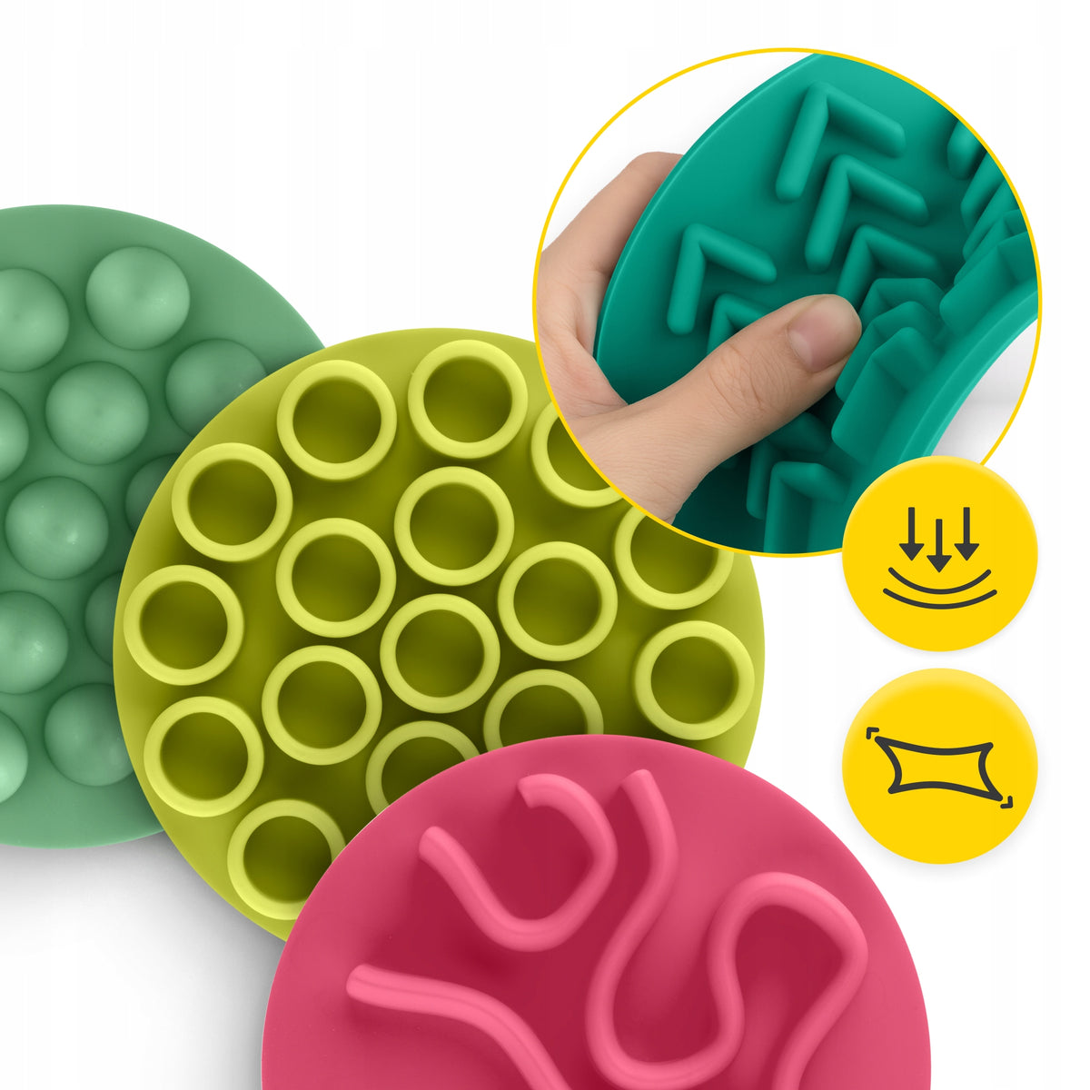 SENSORY DISCS FOR CHILDREN'S PLAY SENSORY INTEGRATION Manufacturer code Zestaw dyski sensoryczne dla dzieci 10 cm