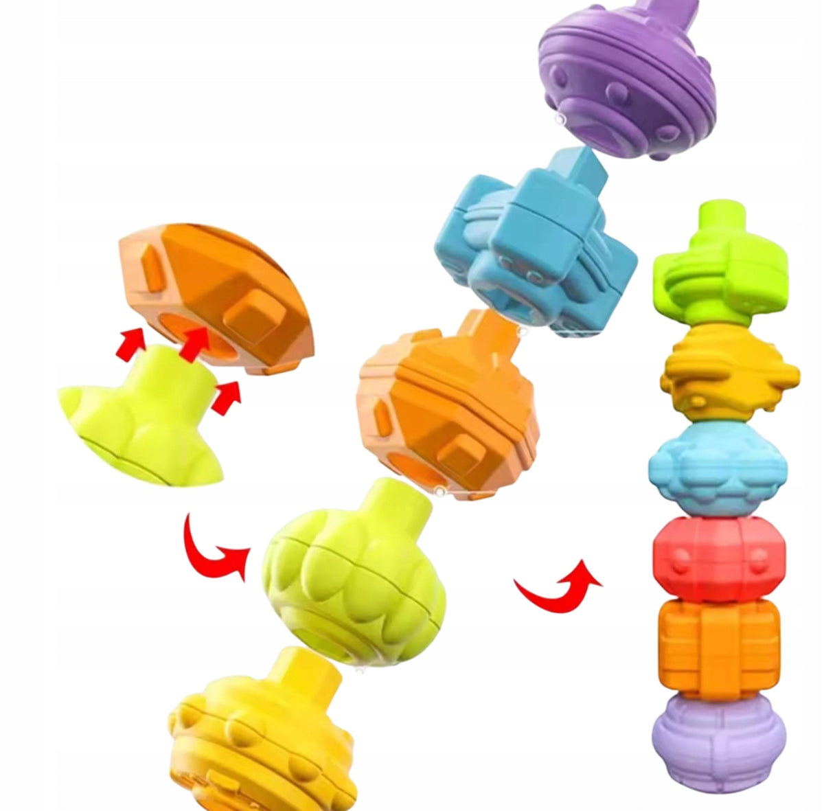 SENSORY EDUCATIONAL CUBE FLEXIBLE MONTESSORI SORTER BLOCKS Brand no brand