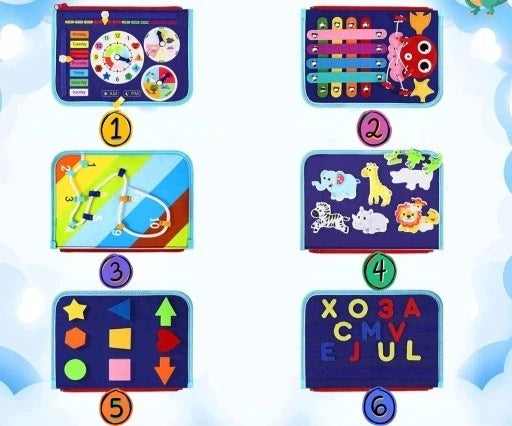 SENSORY MANIPULATION BOARD FOR CHILDREN KIDINO EDUCATIONAL TOY Brand KIDINO