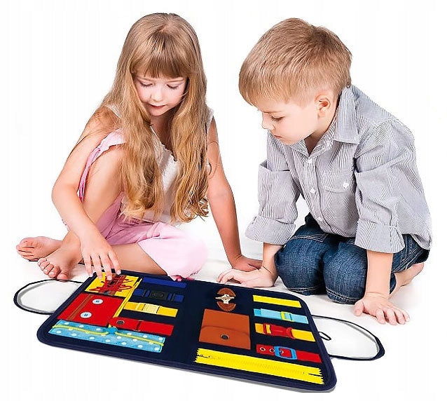 SENSORY MANIPULATION BOARD MONTESSORI XXL FOR CHILDREN SUITCASE Brand click4TOYS