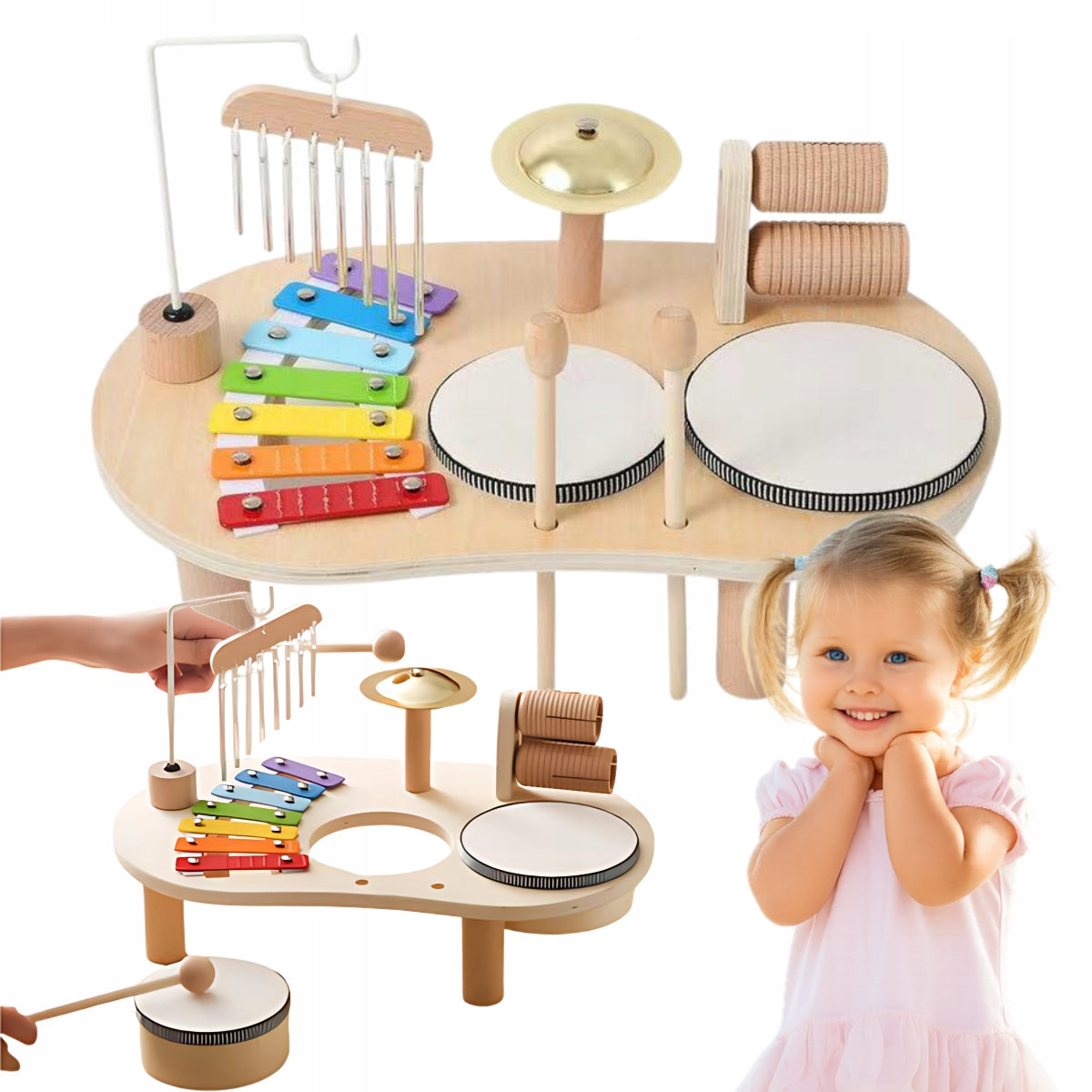 SENSORY MANIPULATION BOARD MUSICAL PERCUSSION CYMBALS EDUCATIONAL XXL Manufacturer code KOLORWA WYTRZYMAŁA SOLIDNA