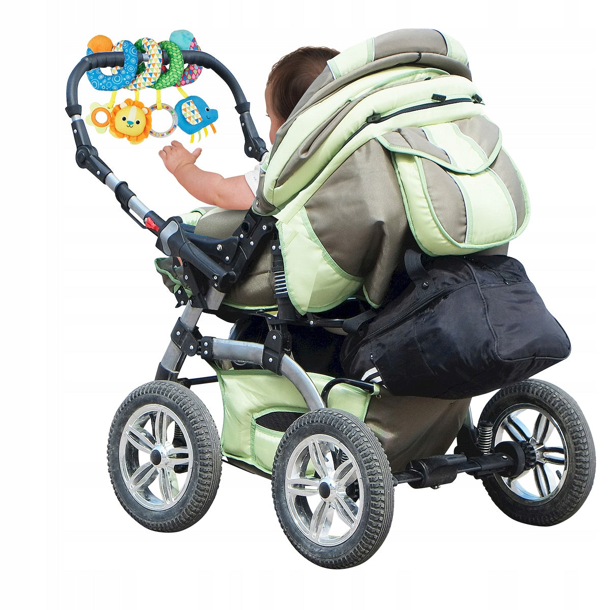 SENSORY PENDANT FOR STROLLER Smily Play Spiral for Cot Rattle Manufacturer code pierwsza zabawka dla niemowląt sensoryczna