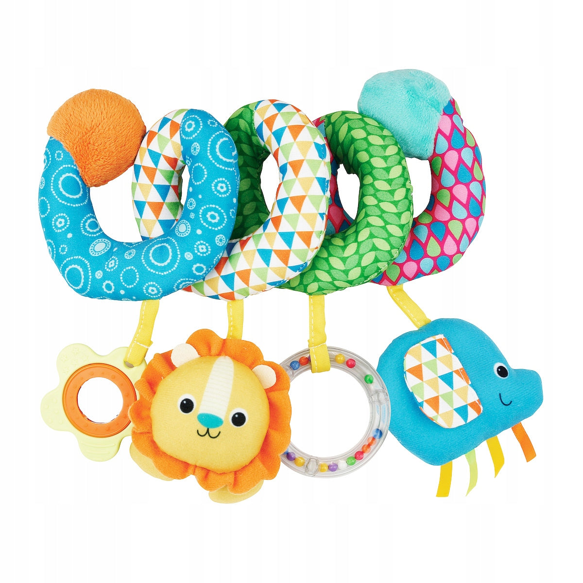 SENSORY PENDANT FOR STROLLER Smily Play Spiral for Cot Rattle