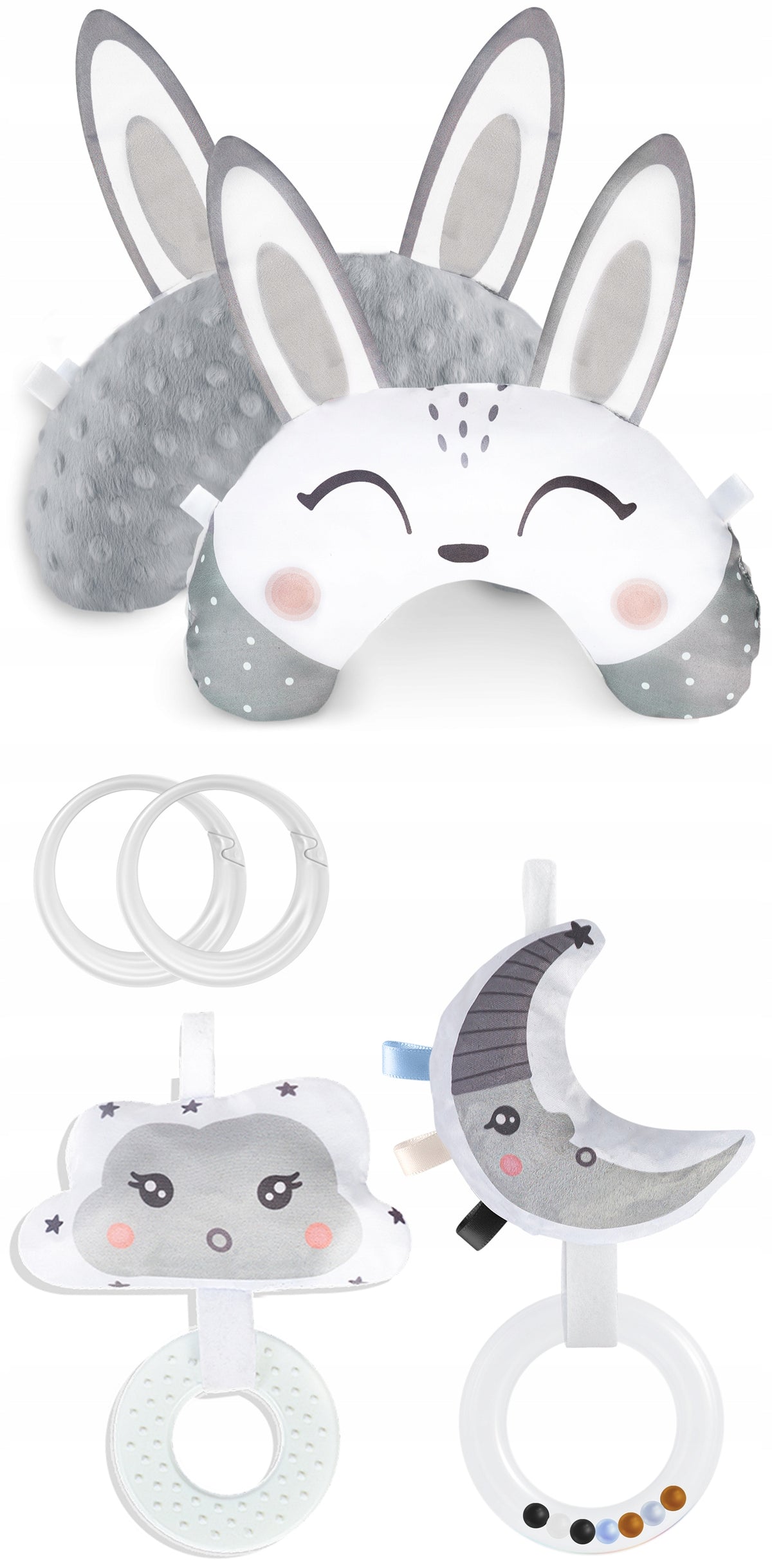 SENSORY PILLOW BABY RATTLE TEETHER Batteries included no