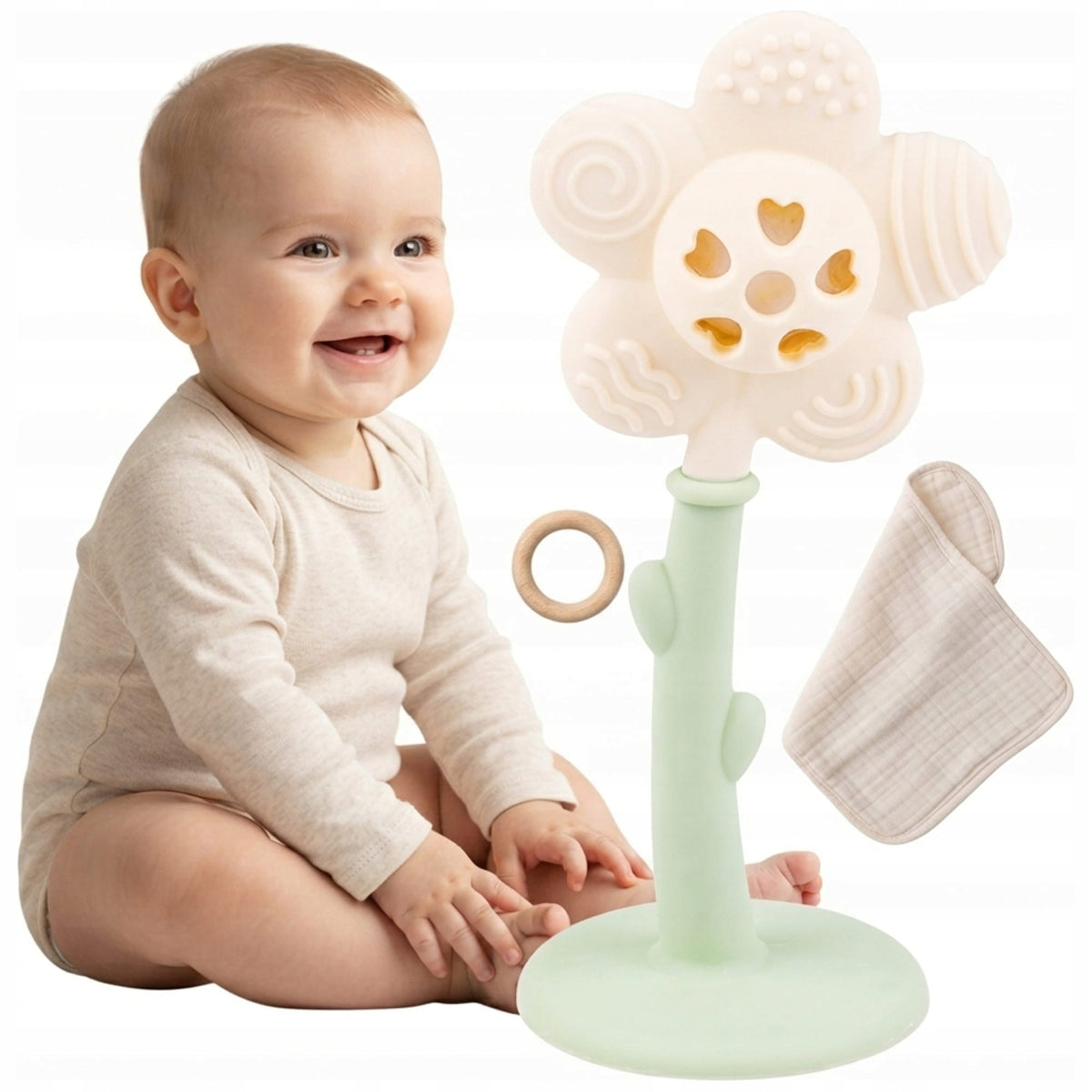 SENSORY RATTLE GILIGUMS JOYFUL FLOWER 3M+