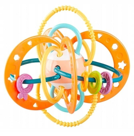 SENSORY RATTLE TEETHER COLORFUL RINGS Kid's age 0＋