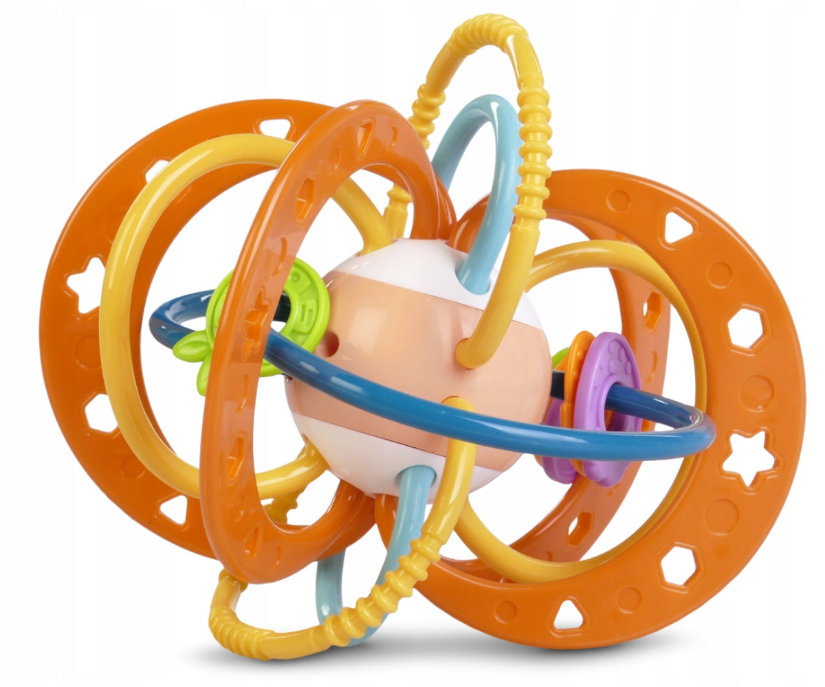SENSORY RATTLE WITH TEETHER INTERLACING FOR TODDLER EAN (GTIN) 5902496186563