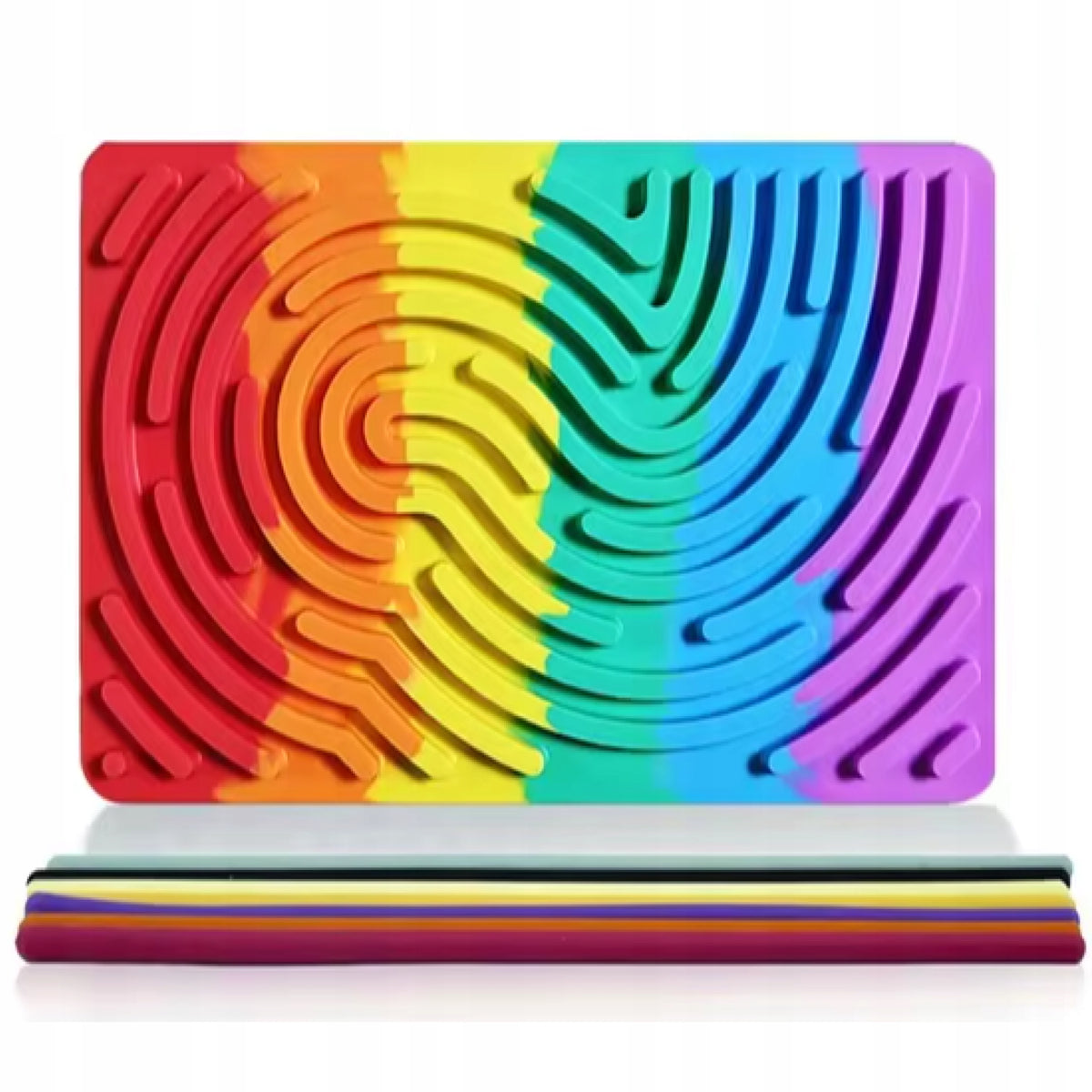 SENSORY SILICONE BOARD FOR AUTISM STRESS ADHD RELAXATION TRAVEL COLORFUL Manufacturer code ZGEER-108 ZAB13
