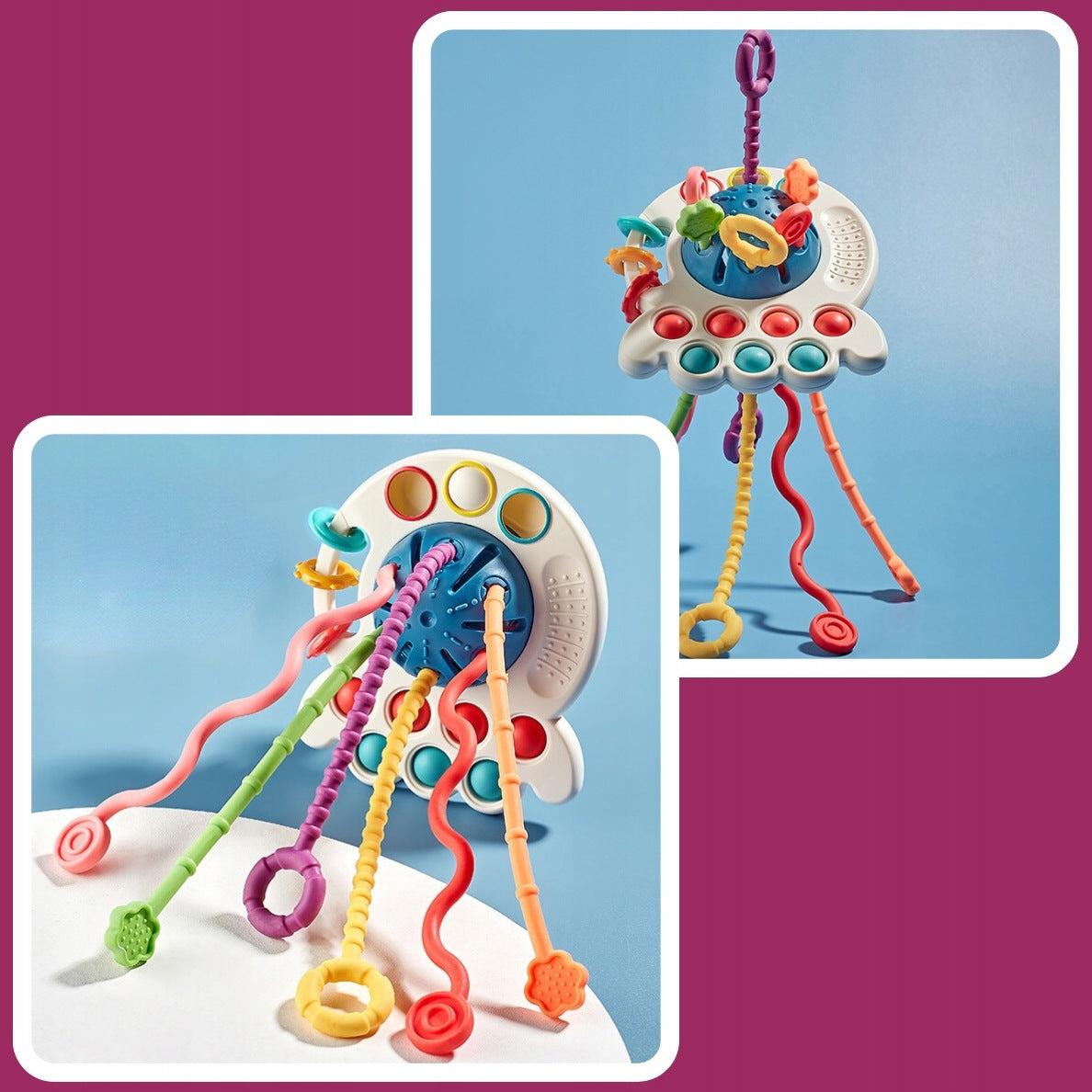 SENSORY TOY MONTESSORI EDUCATIONAL ANTI-STRESS TEETHER FOR BABIES Brand MEMFLOW