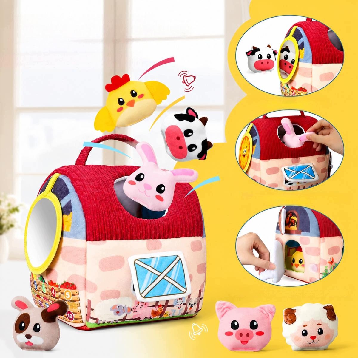 SENSORY TOY MONTESSORI FARM 6IN1 FOR TODDLERS GIFT Brand no brand