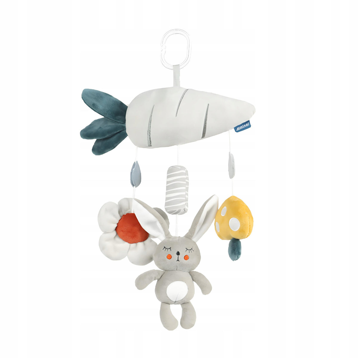 SENSORY TOY RABBIT for children for stroller car bed Aga4Kids Brand Aga