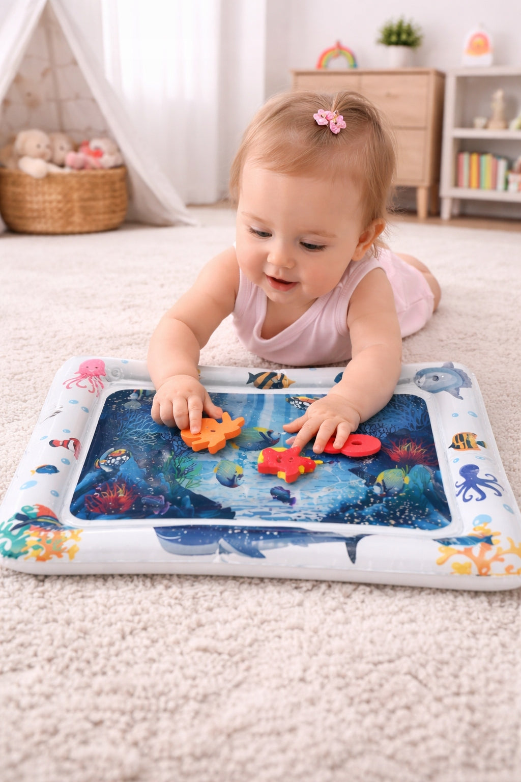 SENSORY WATER MAT for Infants to Lie on the Belly Rubber 60x50 cm Manufacturer code 60x50cm