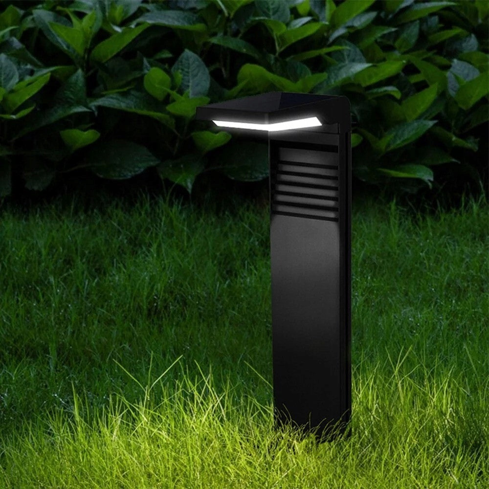 SET 2X Solar Garden Pole Standing Lamp LED 57cm Twilight Sensor Batteries included yes